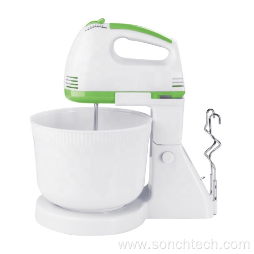 Electric Stand egg beater hand mixer with bowl